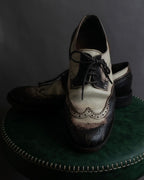 "ISSEY MIYAKE" Fade color wingtip leather shoes