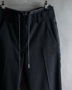 "sacai" Satin line design tapered slacks