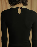 "RED VALENTINO" Lace bib knit tunic dress