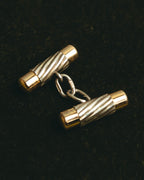 “Tiffany & Co.” 80’s-90’s Twisted bi-color chain cufflinks