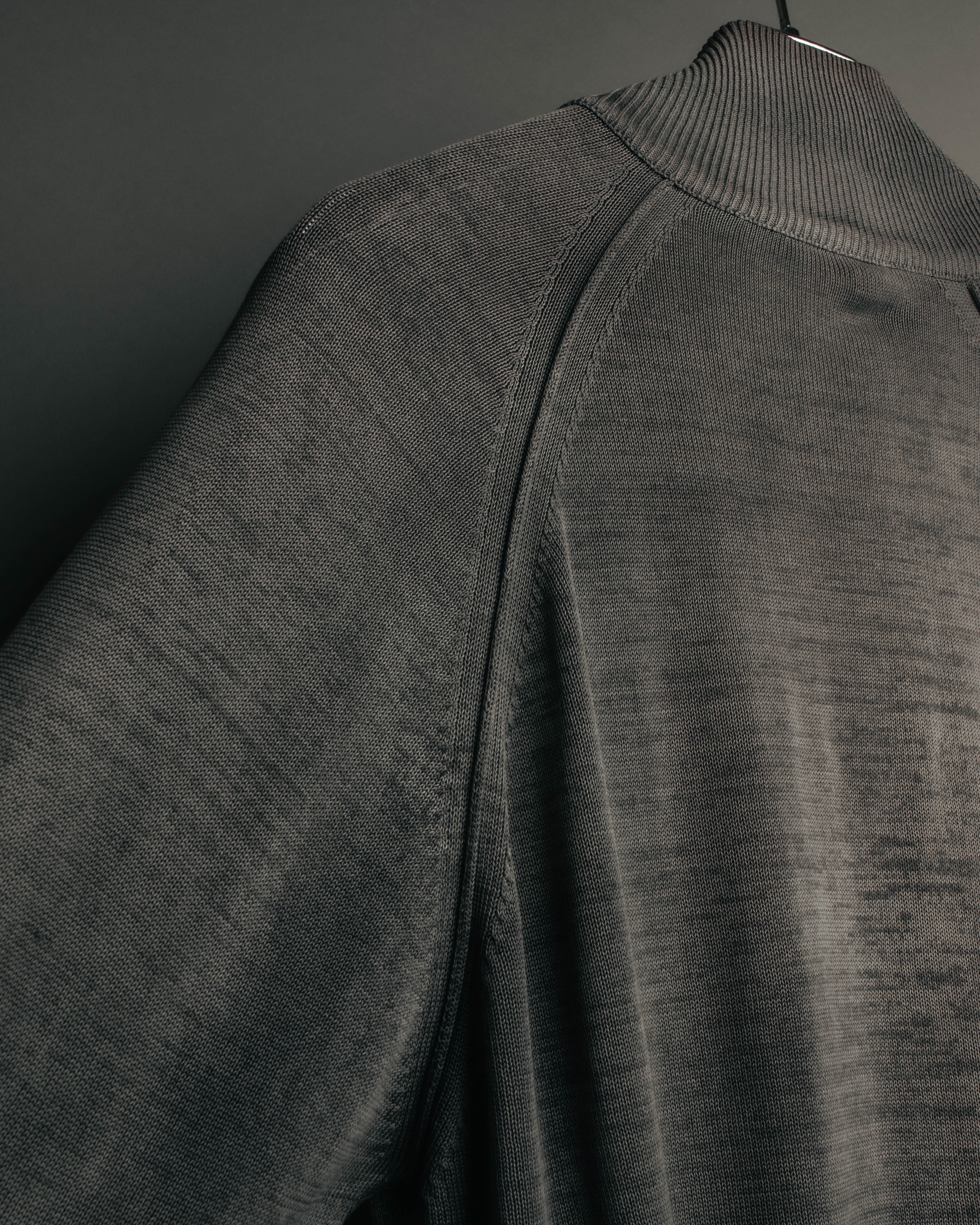 "PRADA" 90's-00's Minimal cotton zip cardigan