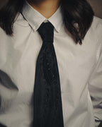 -SPECIAL- “HERMÈS” 2008-18 Suede cutwork leather tie