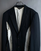"COMME des GARCONS HOMME PLUS" 17AW Cutting design belted tailored jacket