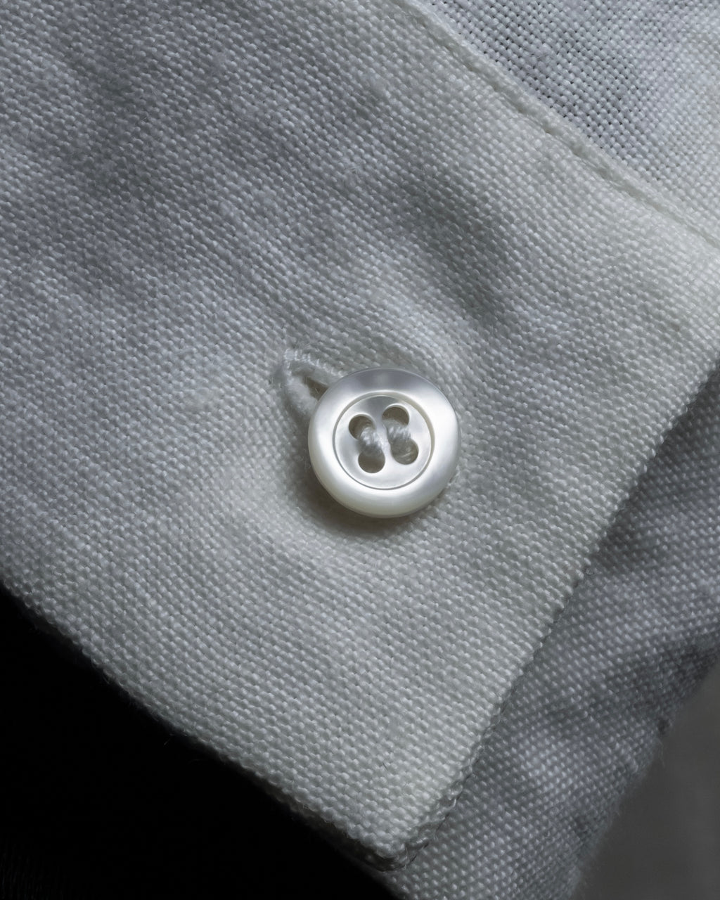 "LOEWE" 00's Fly front linen shirt