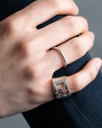 “GUCCI” G logo silver 925 ring