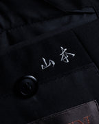 "YVES SAINT LAURENT" Strongly tailored shaped wool set up