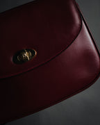 "CELINE" 2019-22 Heritage turn-lock box calf shoulder bag