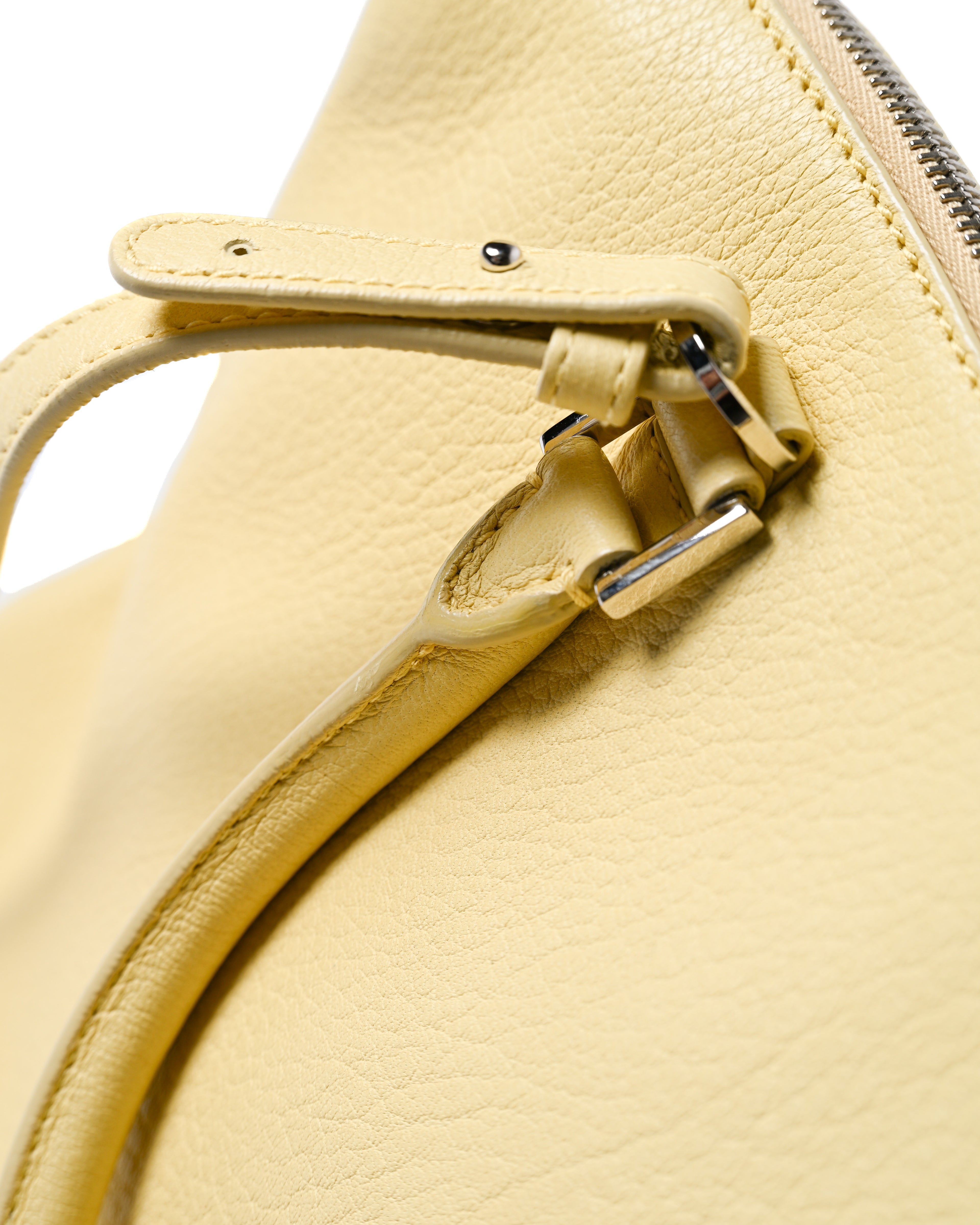 JIL SANDER/ Minimal Designed 2 Way Boston Bag Pastel Yellow