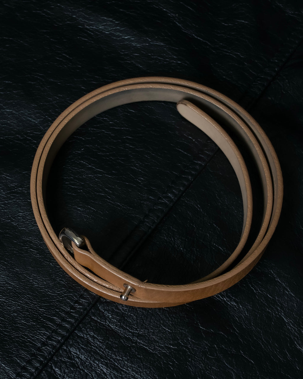 "Maison Martin Margiela" No. 11 Bella Pelle minimal design leather belt