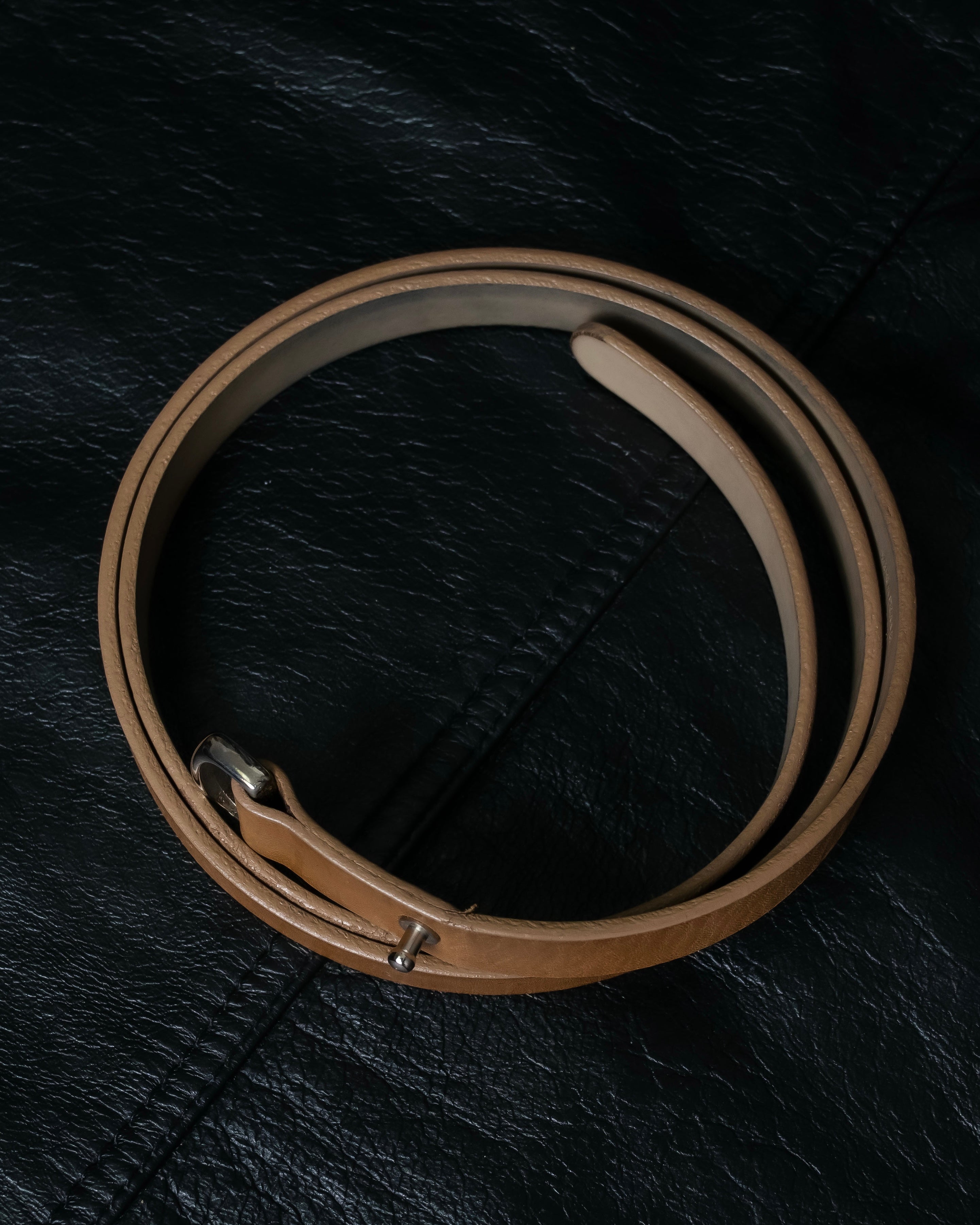 "Maison Martin Margiela" No. 11 Bella Pelle minimal design leather belt