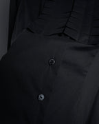 “BURBERRY” Tuxedo bib detail dress shirt