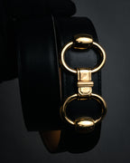 “HERMÈS” 90’s Horsebit leather belt