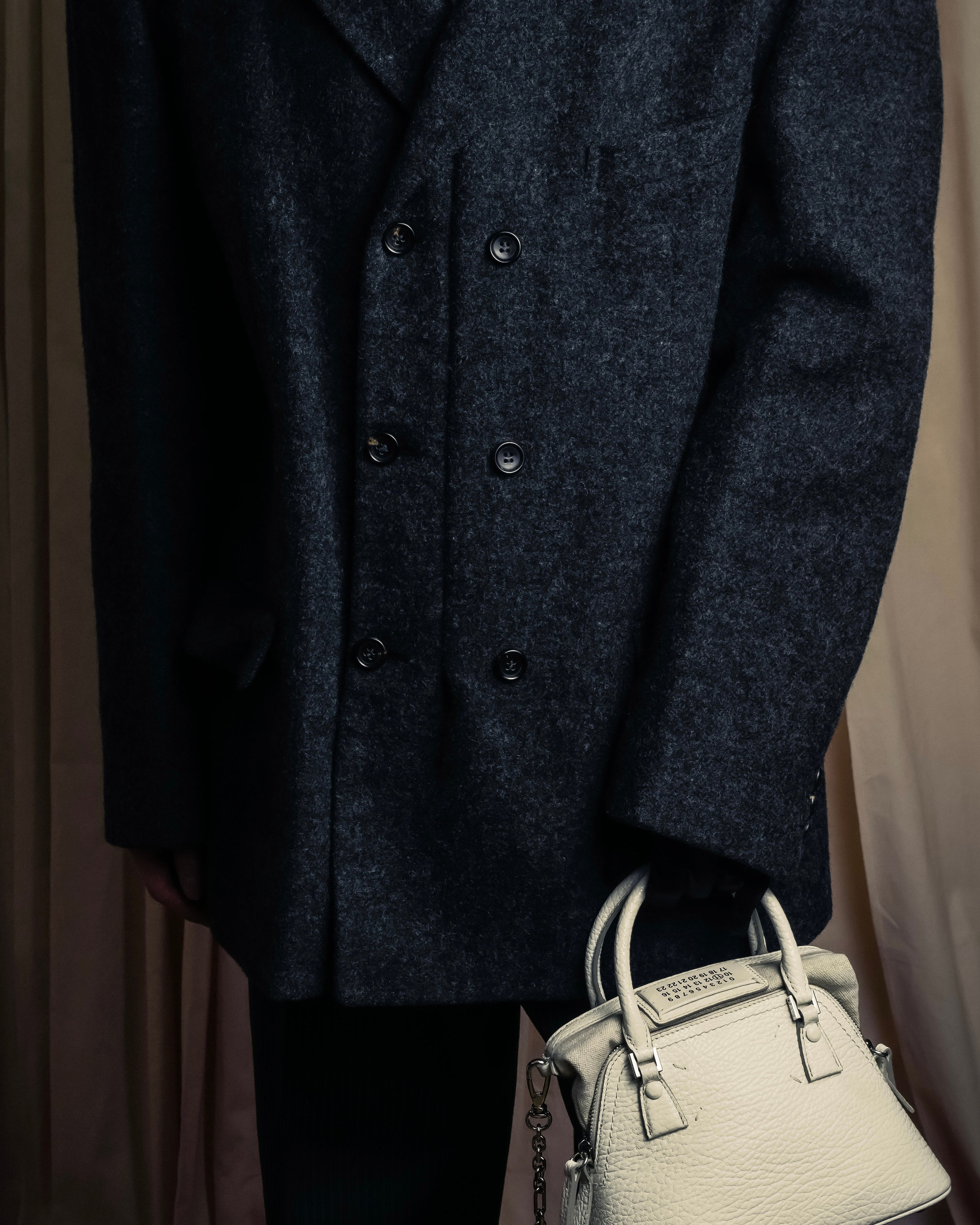 "COMME des GARCONS HOMME PLUS" Structured cut double-breasted tailored jacket