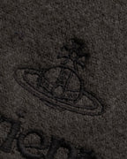 "Vivienne Westwood" Logo engraved wool long muffler