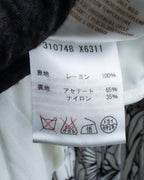 "GUCCI" Monotone floral print wrap dress