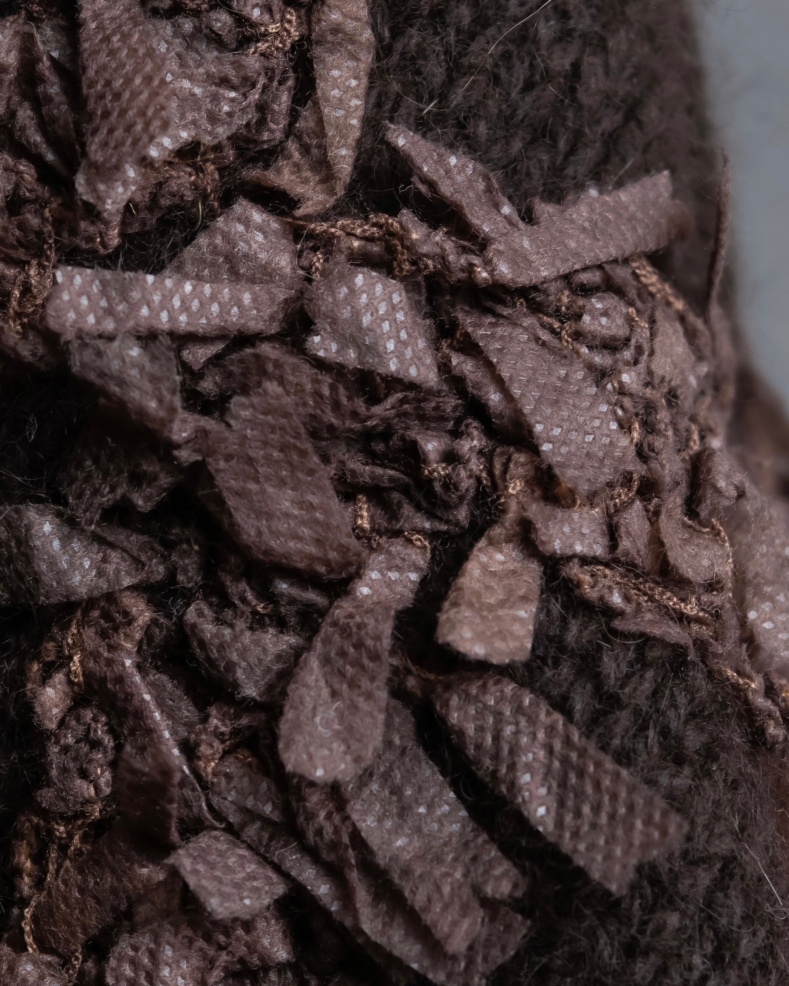 "Christian Dior  Patchwork logo detail fringe long muffler