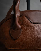 “Burberrys” 90’s Grain leather dome bag