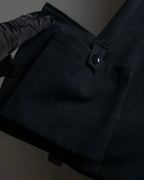"YOHJI YAMAMOTO +NOIR" 21SS Drape panel design oversized shirt jacket