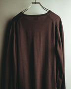 "GUCCI" 90's-00's Minimal V-neck wool sweater