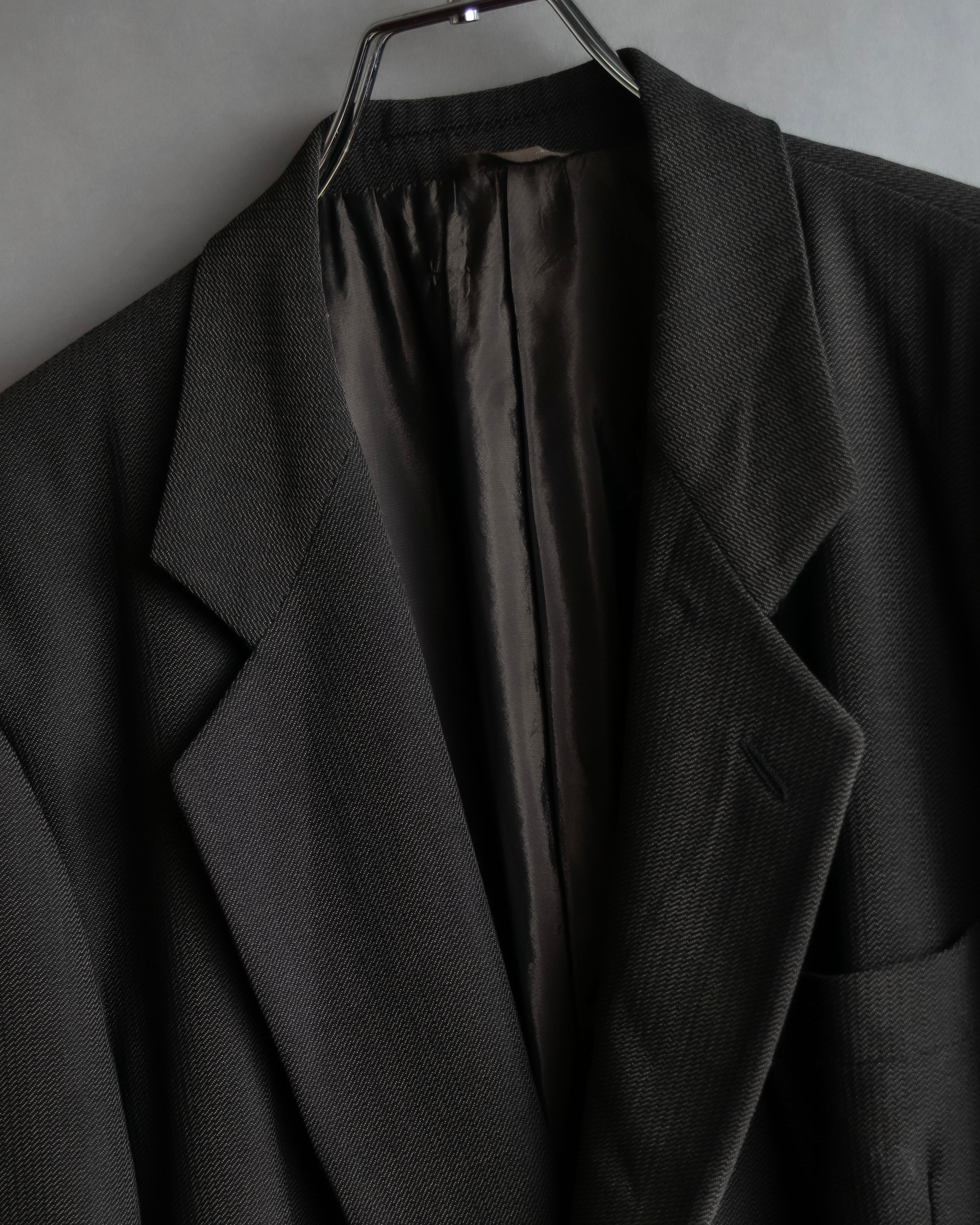 "GIORGIO ARMANI" 90's Oversized brown tailored jacket