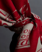 "Christian Dior" Logo pattern twill muffler