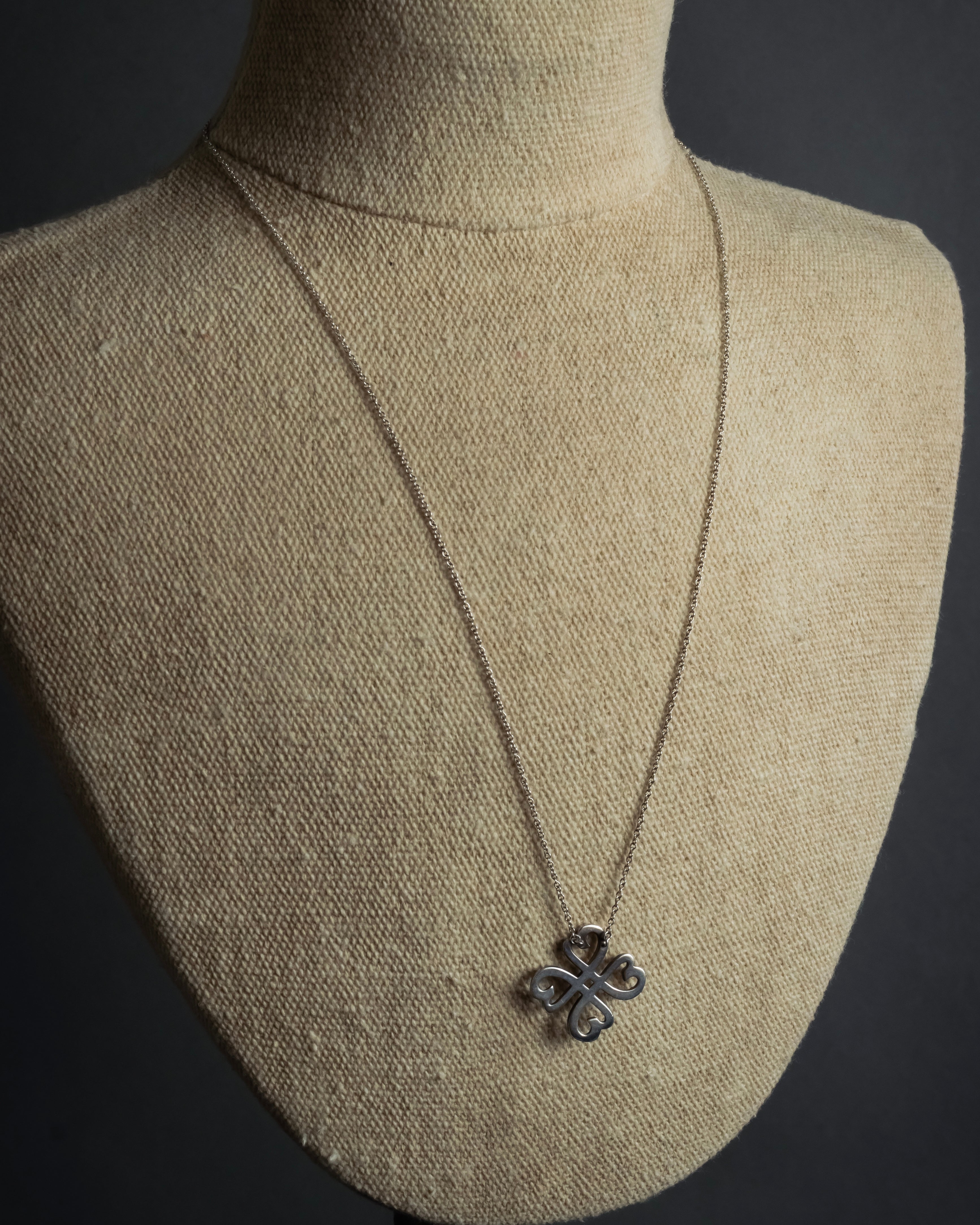 "Tiffany&Co" Clover motif silver 925 necklace