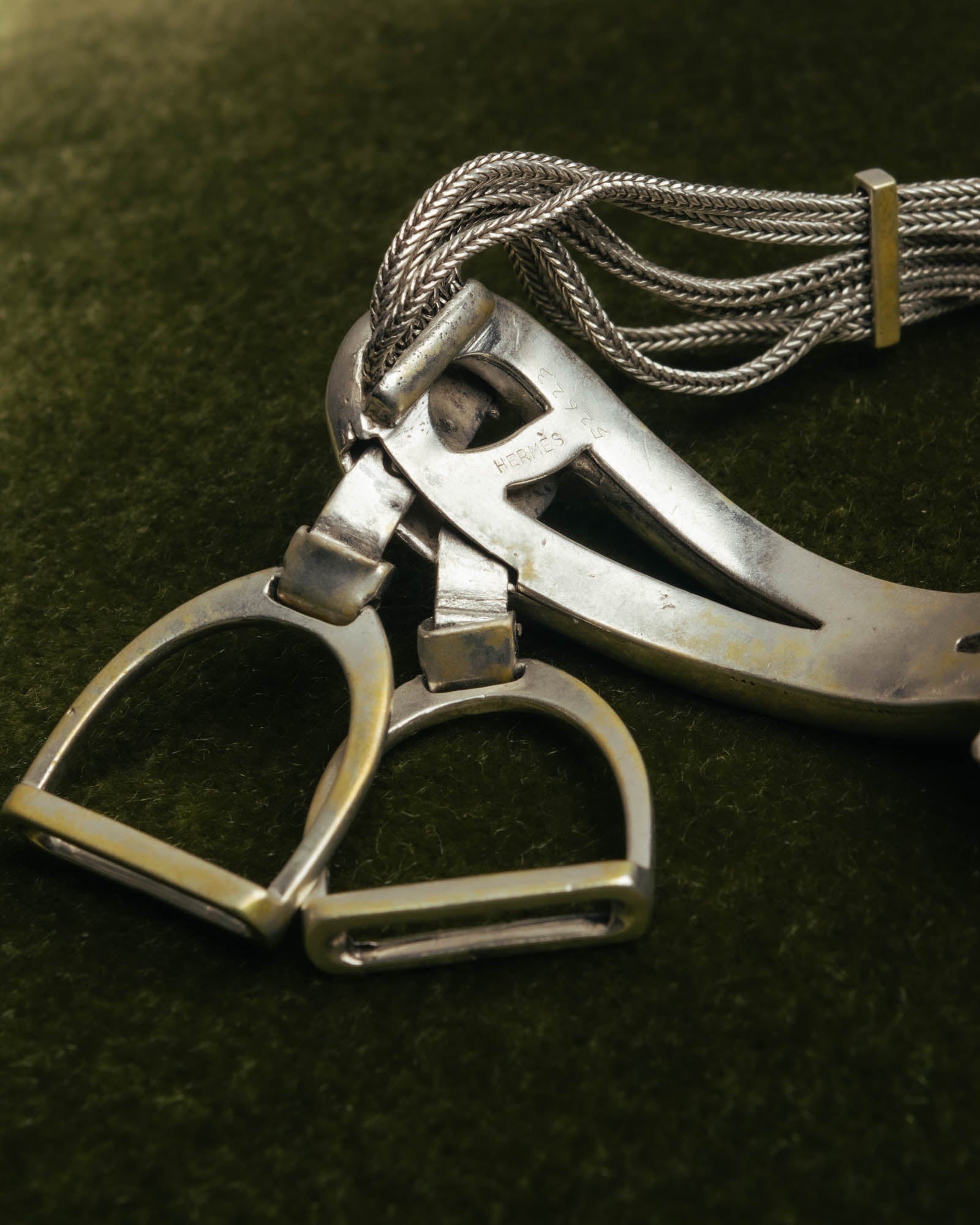 -SPECIAL- “HERMÈS” 70’s-90’s Étrier multi chain bracelet