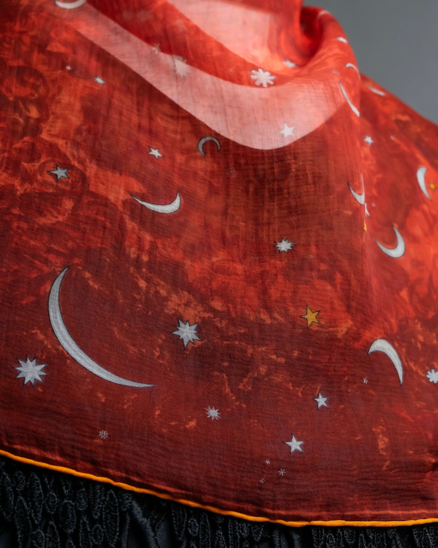 "HERMES" Celestial motif petit carre scarf