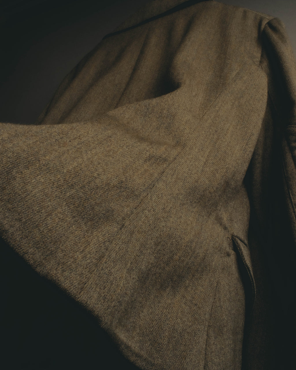 –SPECIAL– "Hermès" 70's-80's Equestrian wool tailored jacket