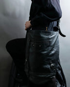 “BALENCIAGA” The Day leather shoulder bag