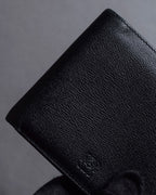 "LOEWE" Logo engraved bi-fold leather wallet