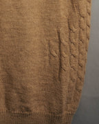 "Christian Dior" 80's-90's Preppy cable knit sweater vest