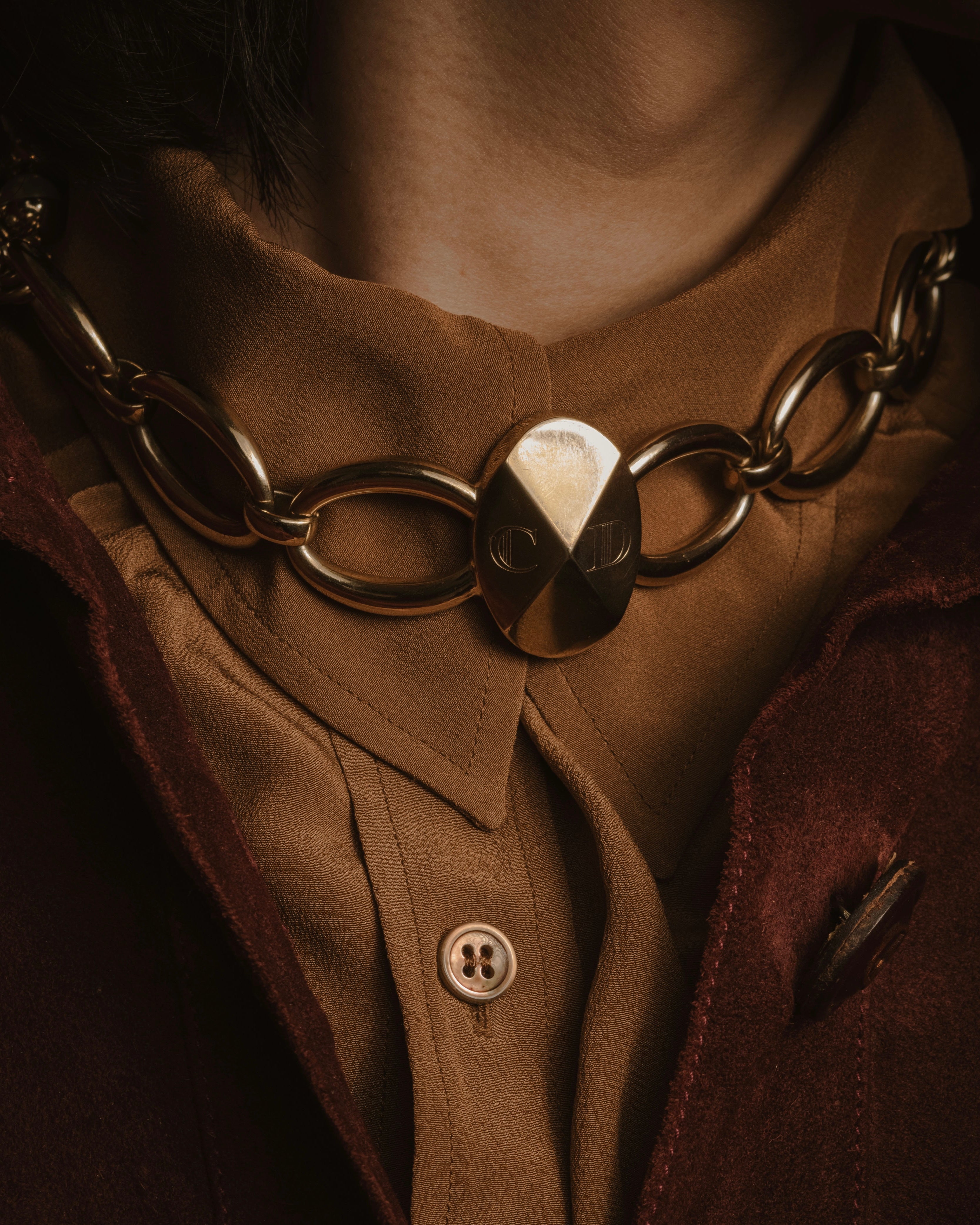 -SPECIAL- "Christian Dior"
John Galliano period Pearl Metal Design Layered Necklace