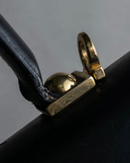 "Salvatore Ferragamo" Gancini motif leather hand bag