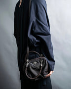 "BOTTEGA VENETA" 2way logo plate nylon bag