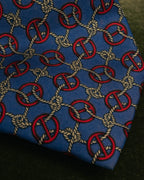 “HERMÈS” 90’s Rope and H motif silk tie