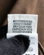 "HERMES" Gaultier period H logo engraved V-neck knit