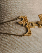 –SPECIAL– "Christian Dior" 2001-05’s Flaming D long station necklace