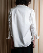 "YOHJI YAMAMOTO" 12SS Folded front panel cotton shirt