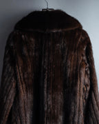 -SPECIAL- "Christian Dior Boutique Paris" 70's-80's Panel work design 100% mink fur coat