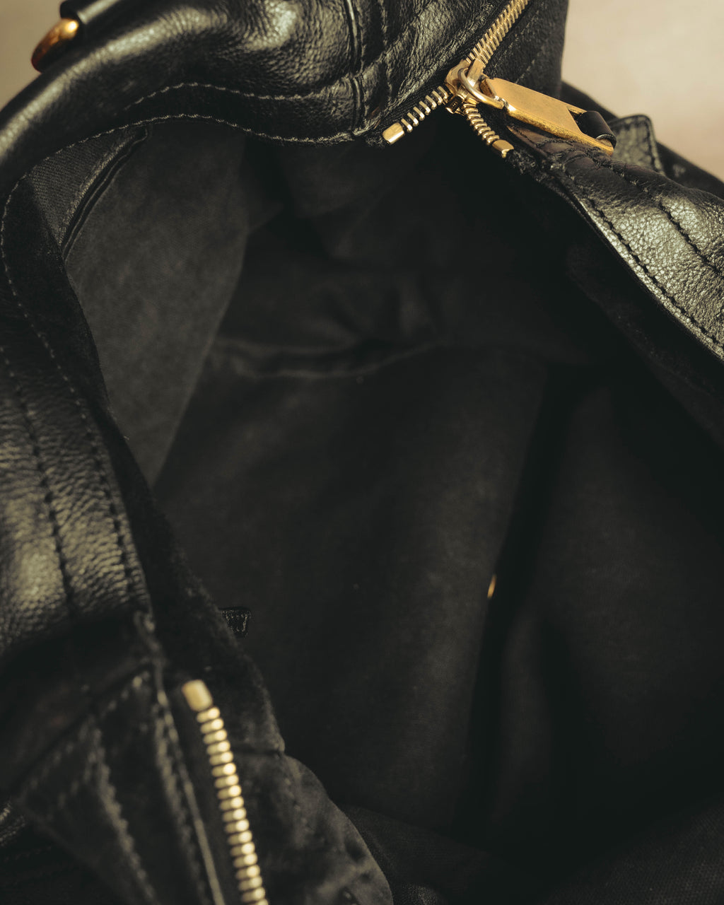 "Yves Saint Laurent" 00's-10's Slouchy leather downtown tote bag