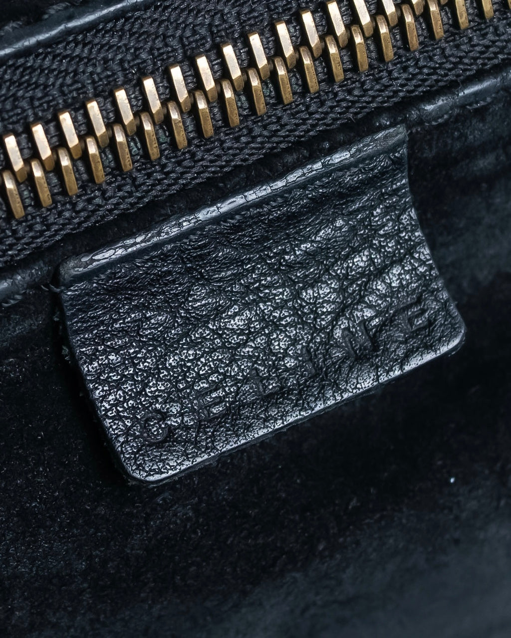 "CELINE" Gold buckle design large shoe bag shoulder bag