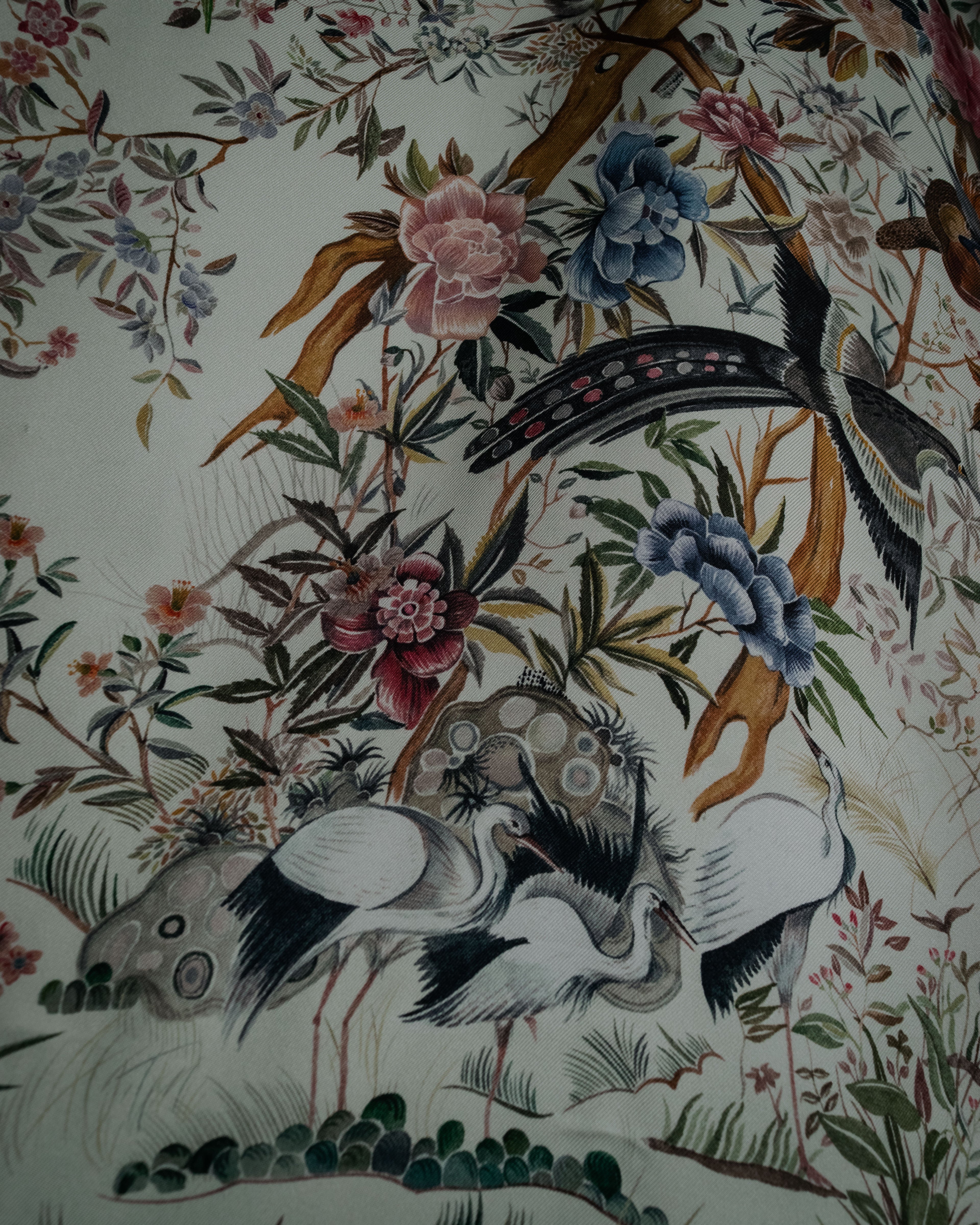 “Christian Dior” 2018– Botanical chinoiserie silk scarf
