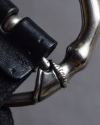 "GUCCI" Bamboo buckle motif leather belt