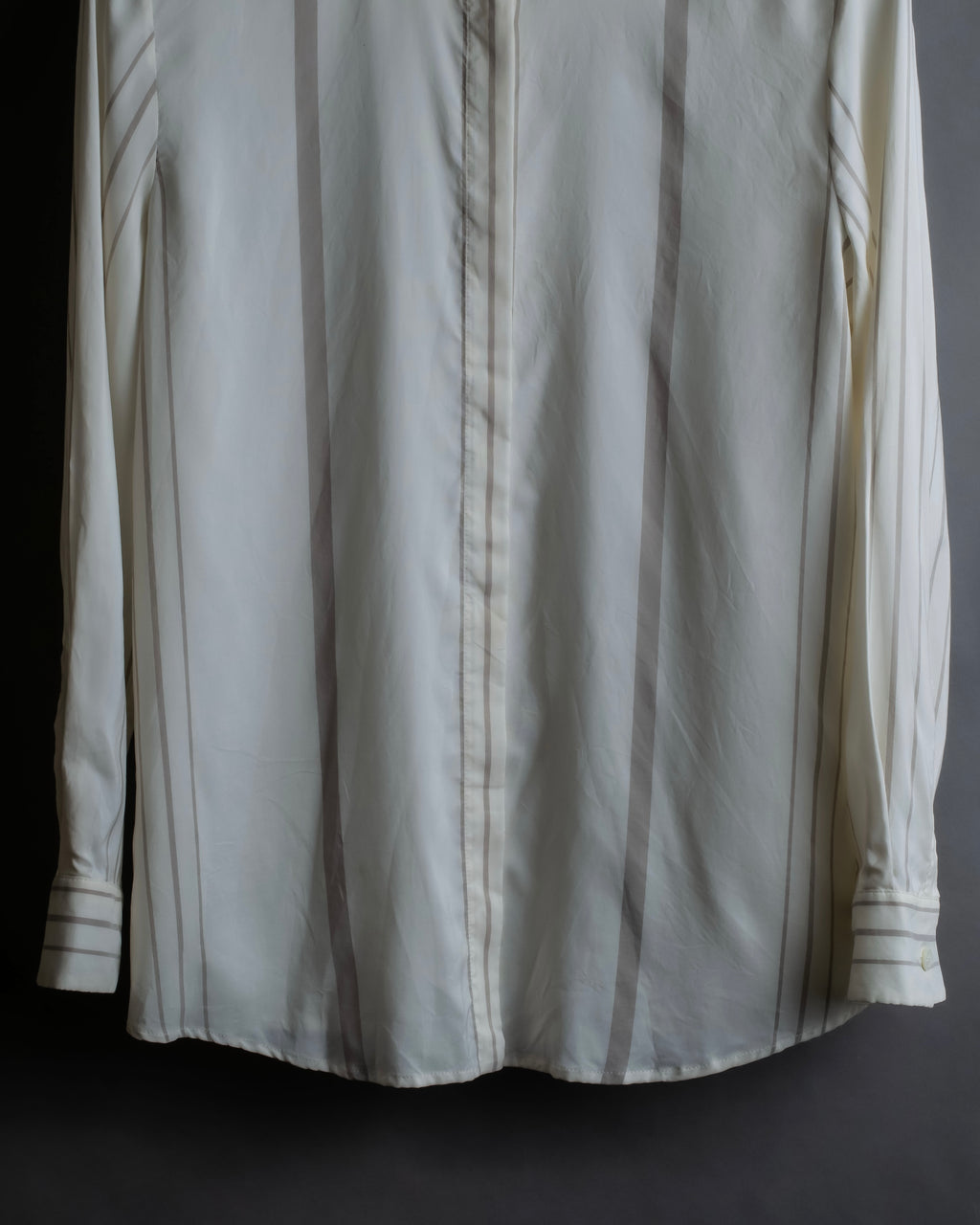 "Loro Piana" Multi-stripe pattern natural color shirt