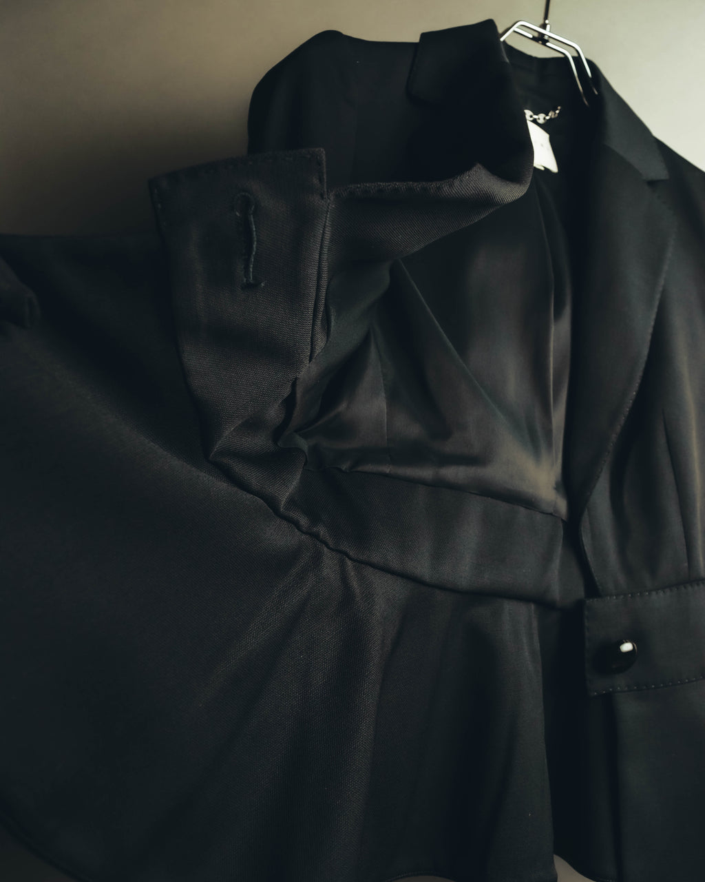 "CELINE" 00's Fitted peplum wool blazer