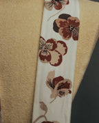 "GUCCI" 00's-10's Floral and striped silk neck bow scarf