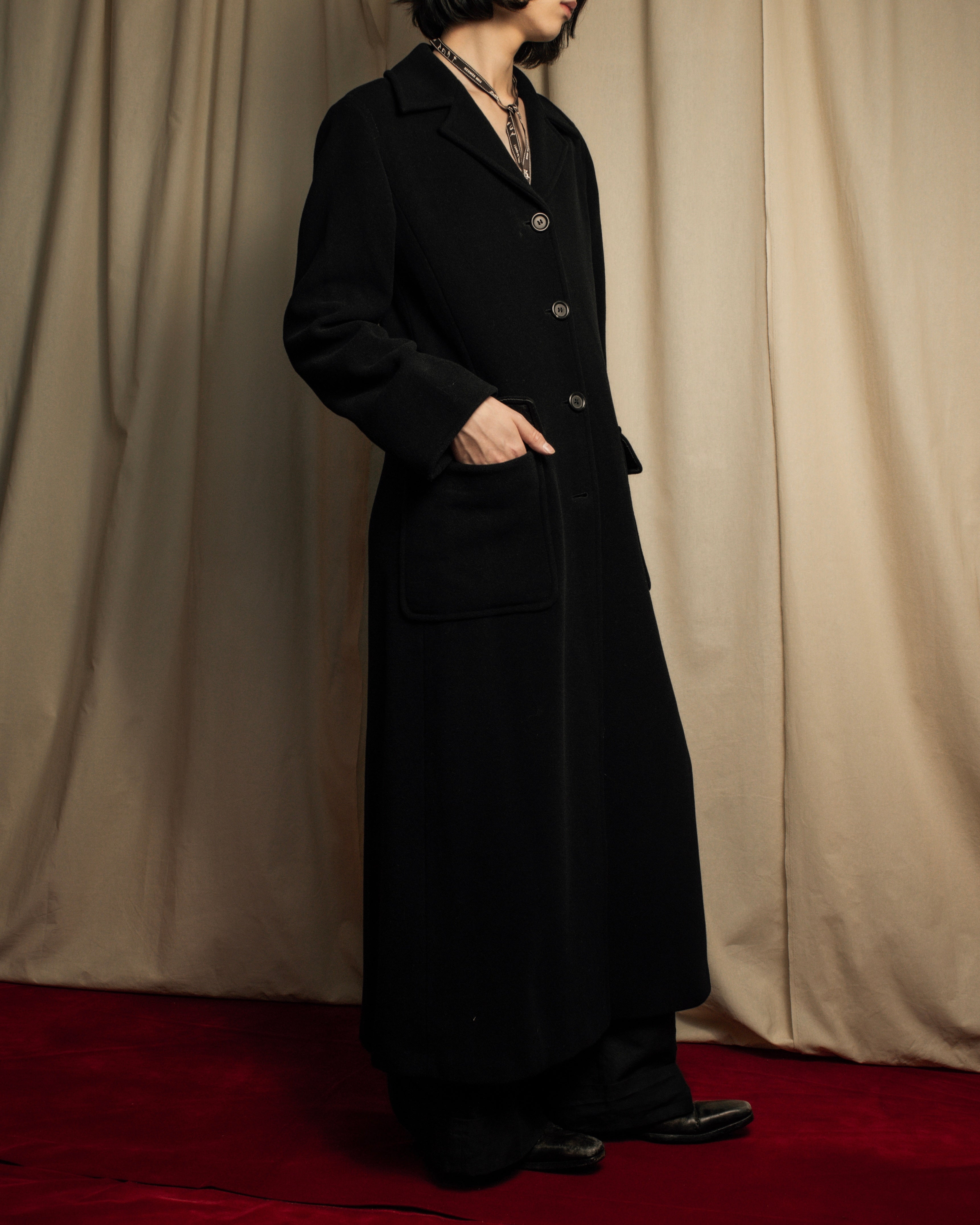 "MAX&Co." Straight fitting super maxi-length chester coat