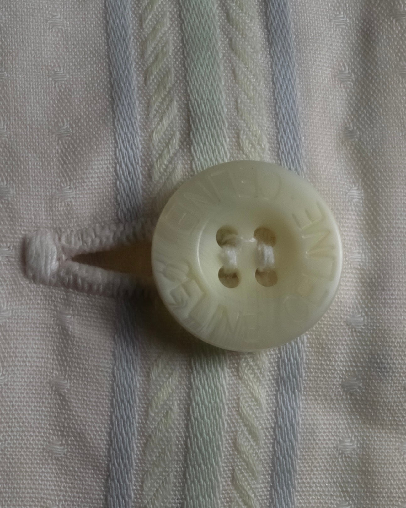 "CELINE" 80’s-90’s Pastel dobby striped pajama shirt