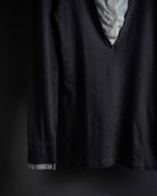 "BRUNELLO CUCINELLI" Layered shirt docking design knit pullover